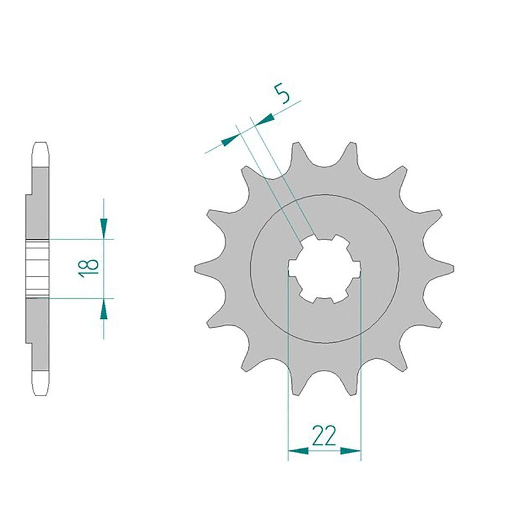 DID Kettensatz für Kawasaki KX 125 96-97 520 Kettenkit