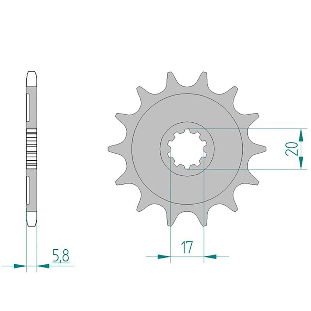 DID Kettensatz für Kawasaki KX 250 F 4T 04-05 520 ERT3 Kettenkit