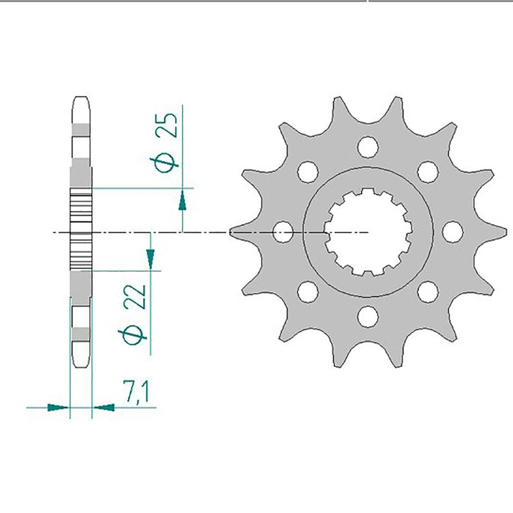 AFAM Kettensatz für Kawasaki ZX-6R Ninja 09-16 520 XMR3 Kettenkit