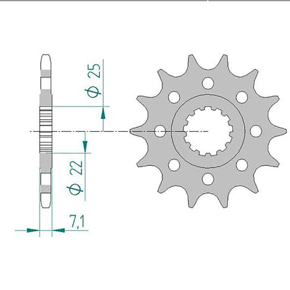 AFAM Kettensatz für Kawasaki ZX-6R Ninja 09-16 520 XSRG Kettenkit