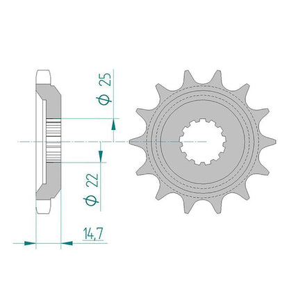 AFAM Ritzel #630 15 Zähne