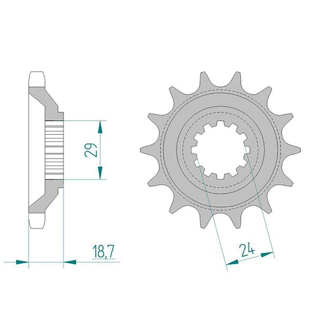 AFAM Ritzel #530 17 Zähne