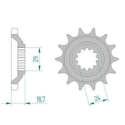 AFAM Ritzel #530 17 Zähne