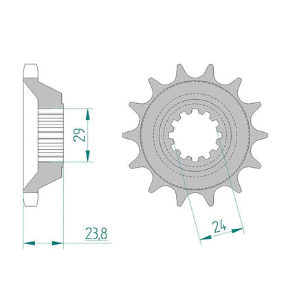 AFAM Ritzel #530 17 Zähne