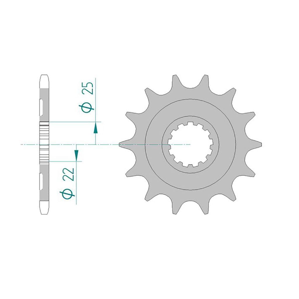 AFAM Kettensatz für Kawasaki KX 450 XC 4T 2021 520 MX6GG Kettenkit
