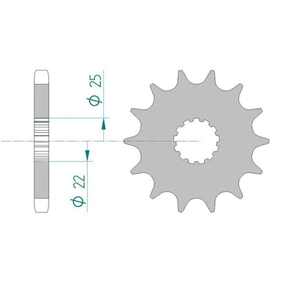 AFAM Ritzel #530 16 Zähne