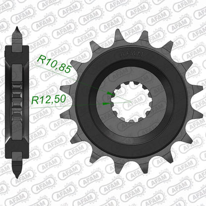 AFAM Ritzel Gummi #525 Silent Sprocket 17 Zähne