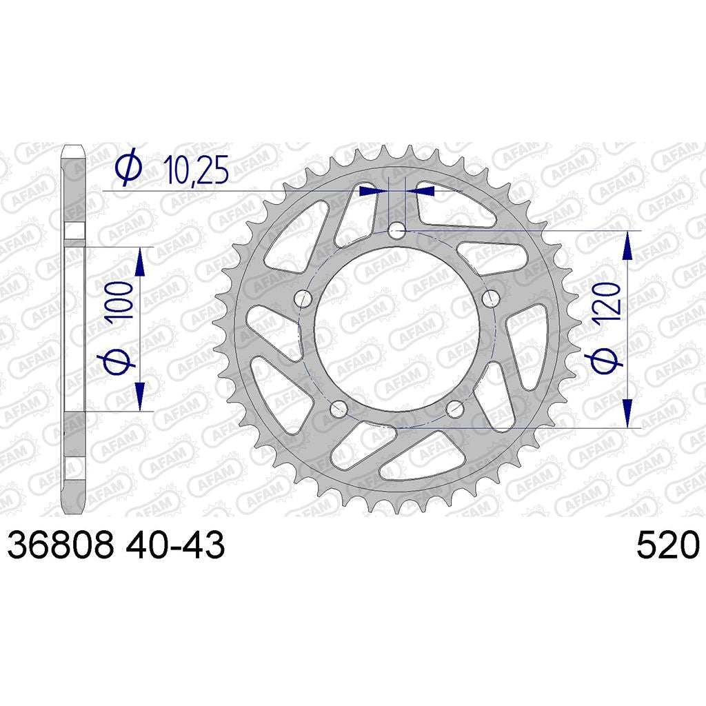 AFAM Kettenrad ALU #520 43 Zähne