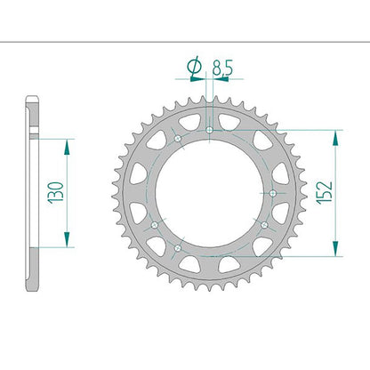DID Kettensatz für Cagiva Canyon 600 96-99 520 VX3 Kettenkit