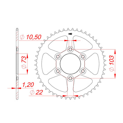 AFAM Kettensatz für Ducati Desert X 950 22-25 525 XHR3G Kettenkit