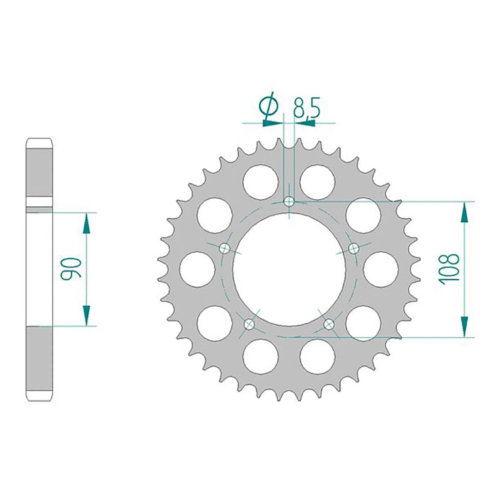 DID Kettensatz für Ducati 900 SD Darmah 77-79 530 ZVM-X2 Kettenkit