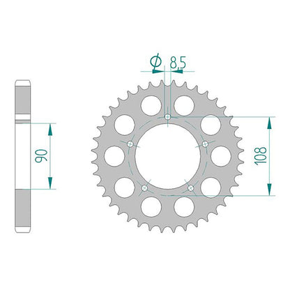 DID Kettensatz für Ducati SD Darmah 900 77-79 530 ZVM-X2 Kettenkit