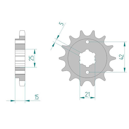 DID Kettensatz für Ducati Pantah SL 600 82-84 530 VX3 Kettenkit