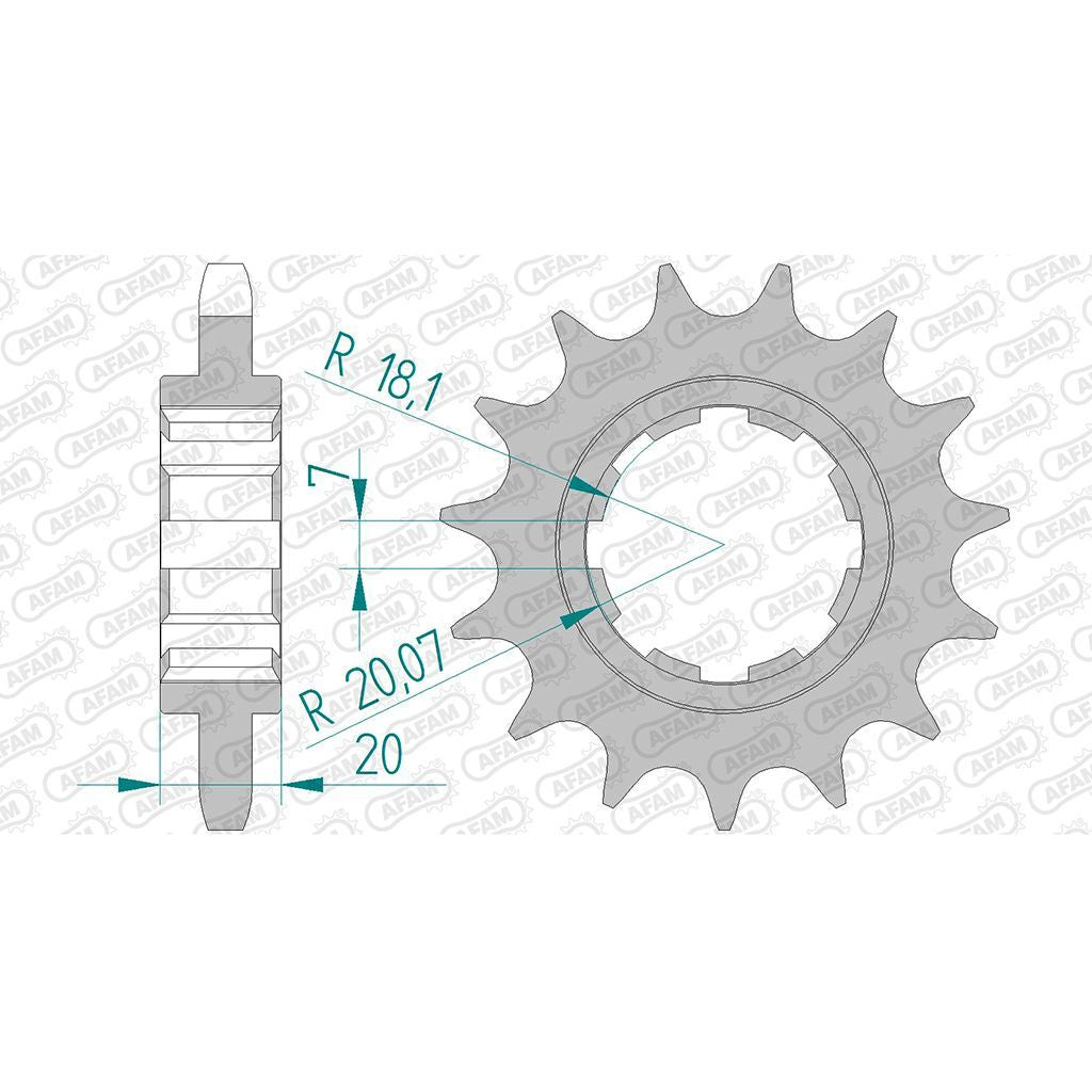 AFAM Ritzel #530 15 Zähne