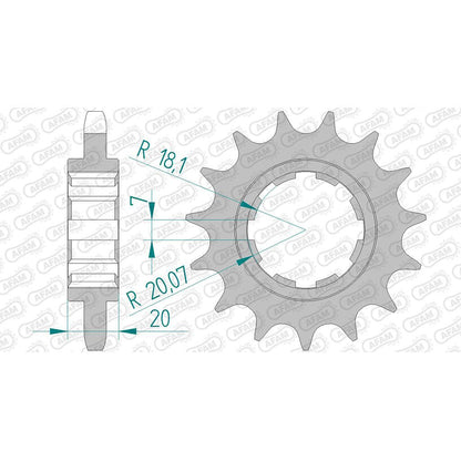 AFAM Ritzel #530 15 Zähne