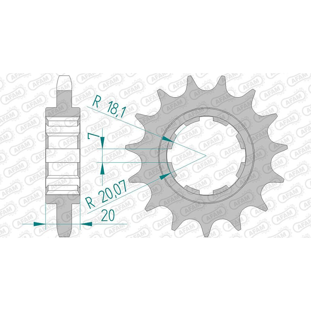 AFAM Ritzel #530 15 Zähne