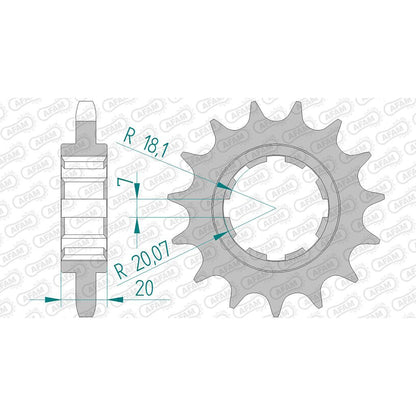 AFAM Ritzel #530 15 Zähne