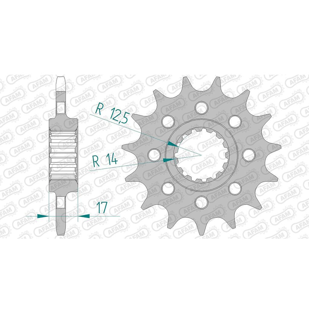 AFAM Kettensatz für Ducati Panigale V4 1103 ABS 2018 520 XHR2G Kettenkit