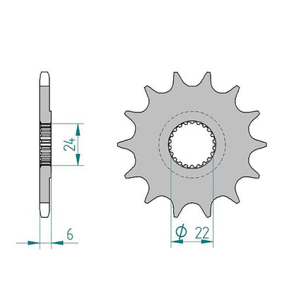 DID Kettensatz für Can-Am DS 450 08-12 520 ZVMX Kettenkit