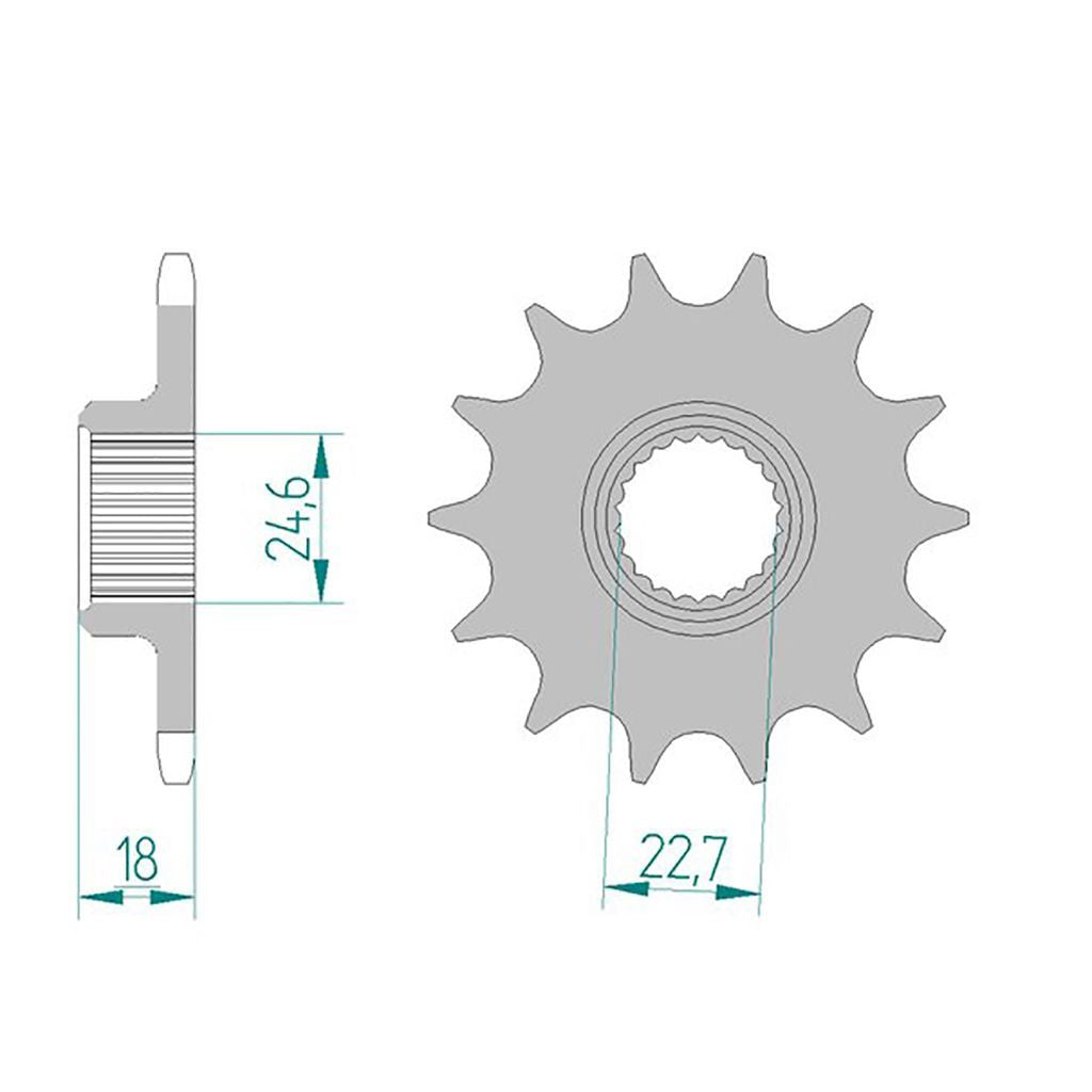 AFAM Kettensatz für Laverda Formula 750 98-01 520 XHR2G Kettenkit