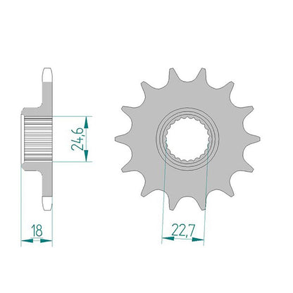AFAM Kettensatz für Laverda Formula 750 98-01 520 XHR2G Kettenkit