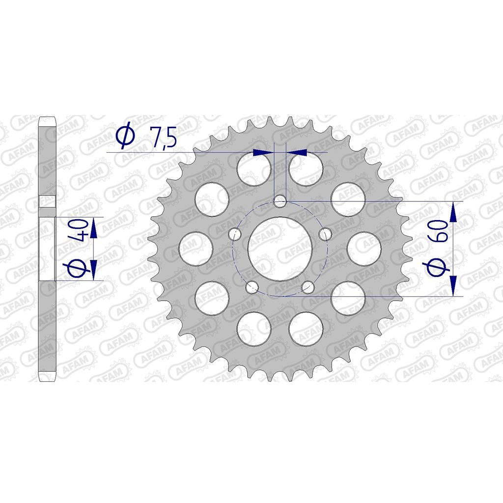 AFAM Kettenrad ALU #415 40 Zähne