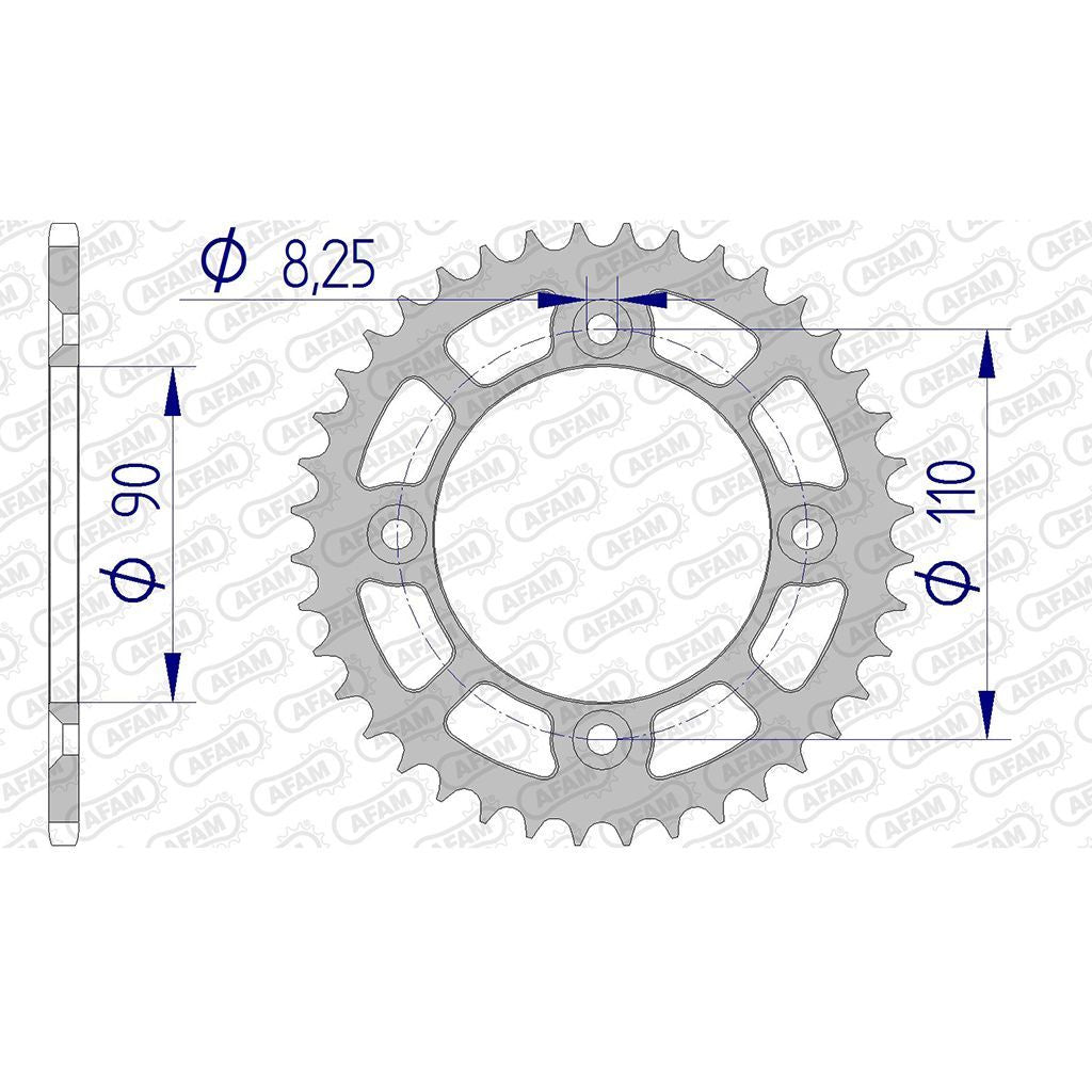 AFAM Kettenrad ALU #415
