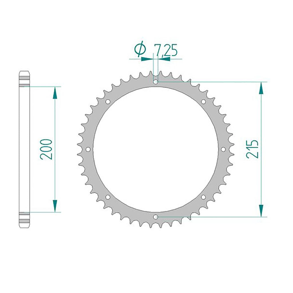 AFAM Kettenrad ALU #520 52 Zähne