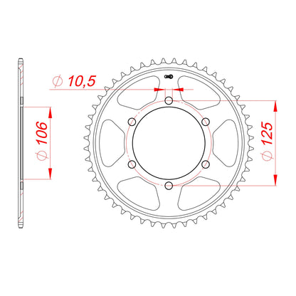 DID Kettensatz für Triumph Street Triple 765 R ABS 23-24 525 VX3 Kettenkit