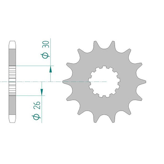 AFAM Ritzel #525 TRI 800/865 18 Zähne