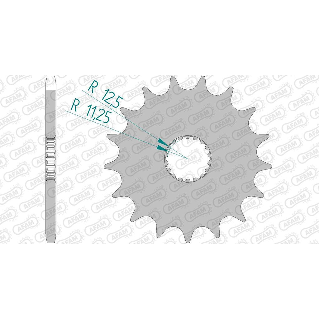 AFAM Kettensatz für Triumph Street Cup 900 ABS 17-19 520 XHR2G Kettenkit