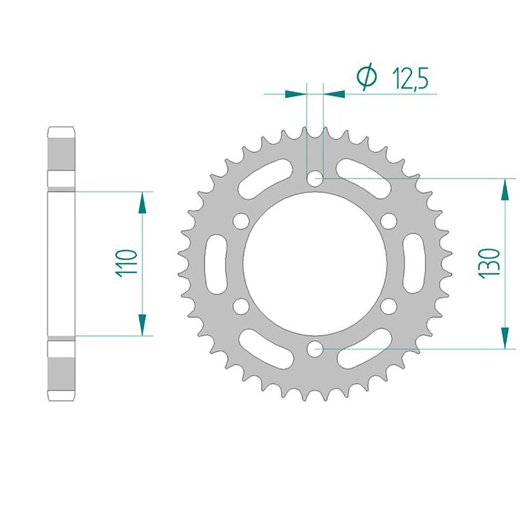 DID Kettensatz für Bombardier DS 650 00-05 530 VX3 Kettenkit