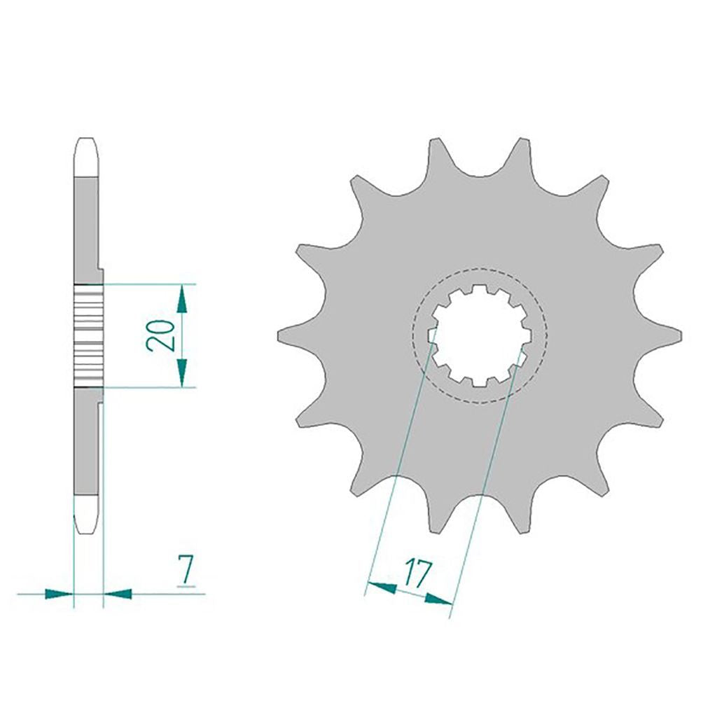 AFAM Ritzel #420 12 Zähne
