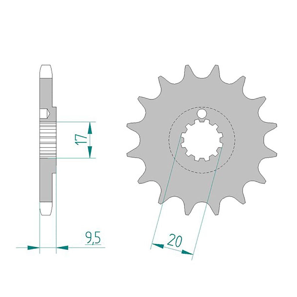 AFAM Ritzel #428 03- 12 Zähne