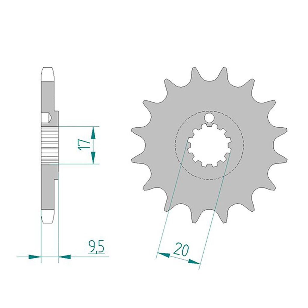 DID Kettensatz für KTM SX 85 (17/14 Zoll) 13-15 428 HD Kettenkit