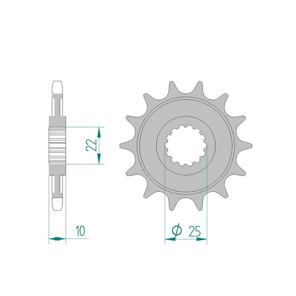 AFAM Kettensatz für tm Racing MX 300 08-09 520 MR2G Kettenkit