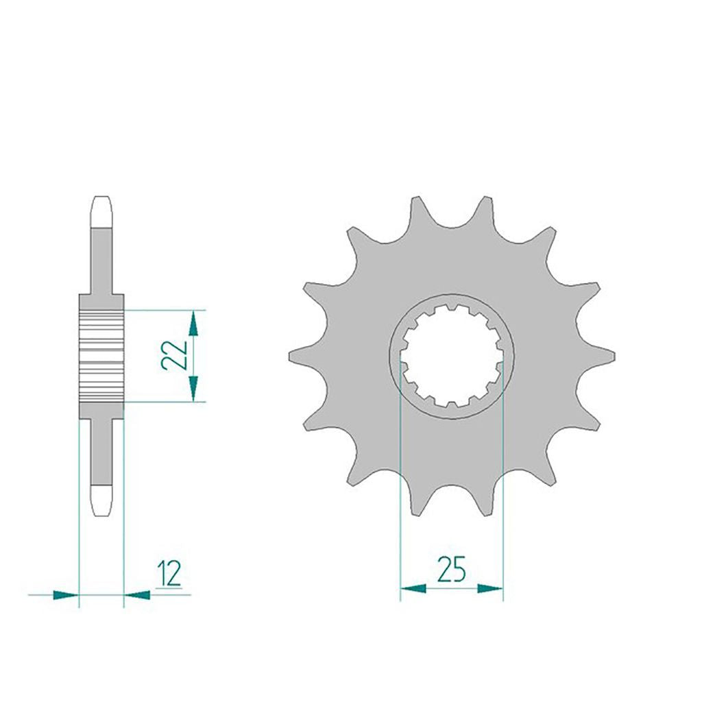 DID Kettensatz für Gas Gas MC 250 03-05 520 VX3 Kettenkit
