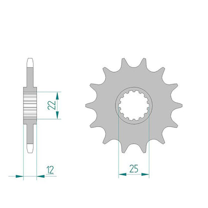 AFAM Kettensatz für Gas Gas FSE 450 03-06 520 XSRG Kettenkit