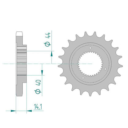 DID Kettensatz für Harley-Davidson XLH 883 Sportster 91-92 530 VX3 Kettenkit