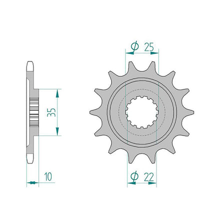 AFAM Kettensatz für MV Agusta F4 750 S 1+1 04-05 520 XSRG Kettenkit
