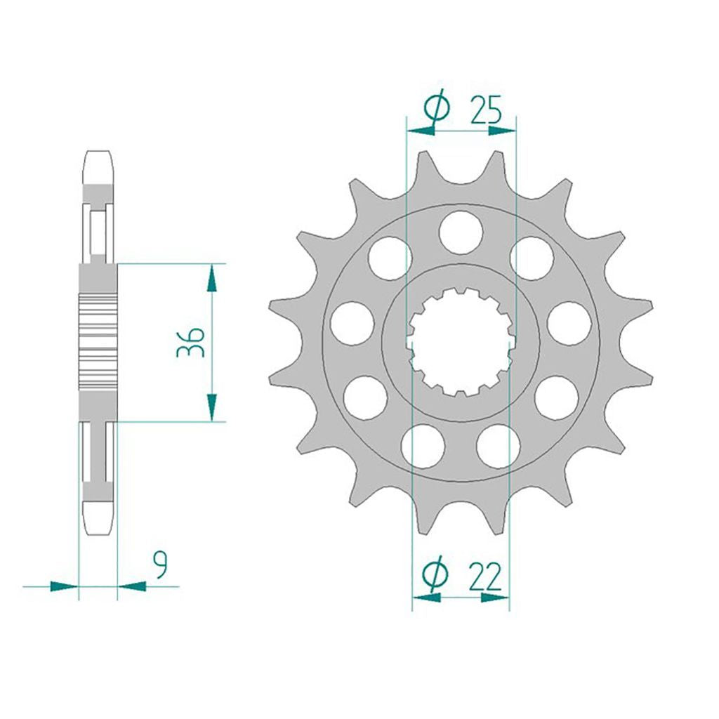 DID Kettensatz für Benelli TRE 1130 K 14-16 525 VX3 Kettenkit