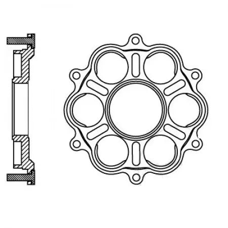 Kettenradträger Ducati