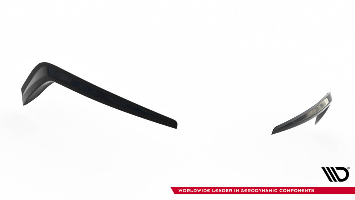 Airintakes Leuchten Rahmen passend für Skoda Superb Liftback / Combi Mk3 schwarz Hochglanz
