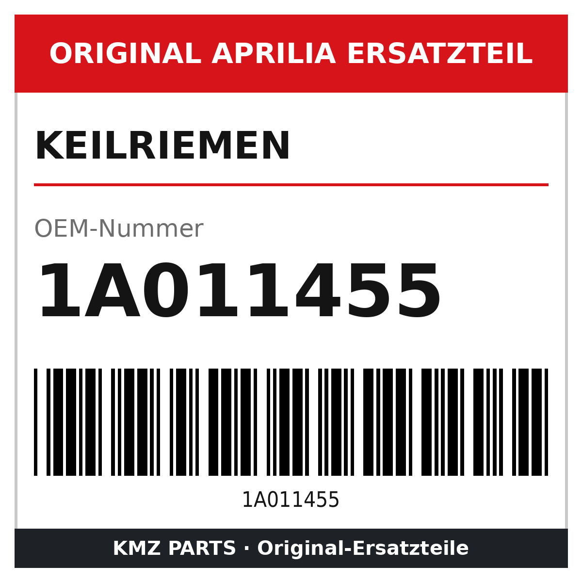 Aprilia Keilriemen 1A011455 Original