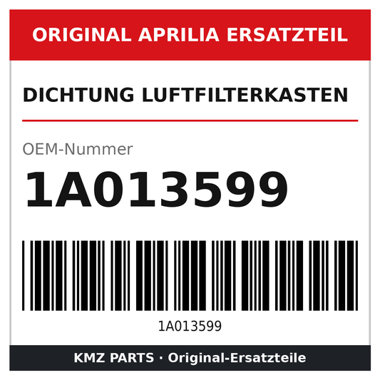 Aprilia Dichtung Luftfilterkasten 1A013599 Original