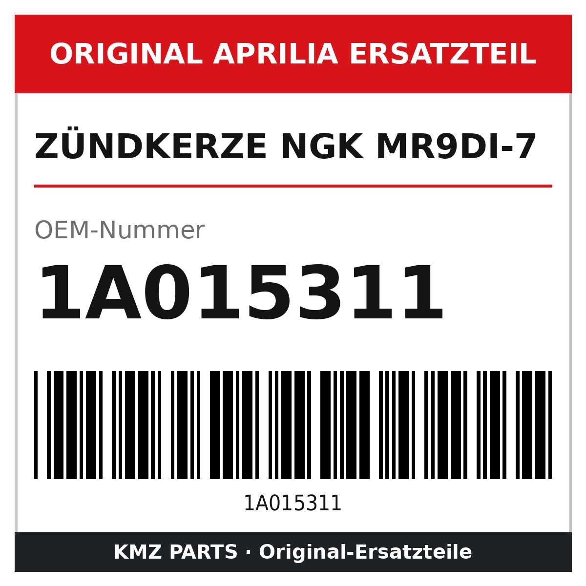 Aprilia Zündkerze 1A015311 Original