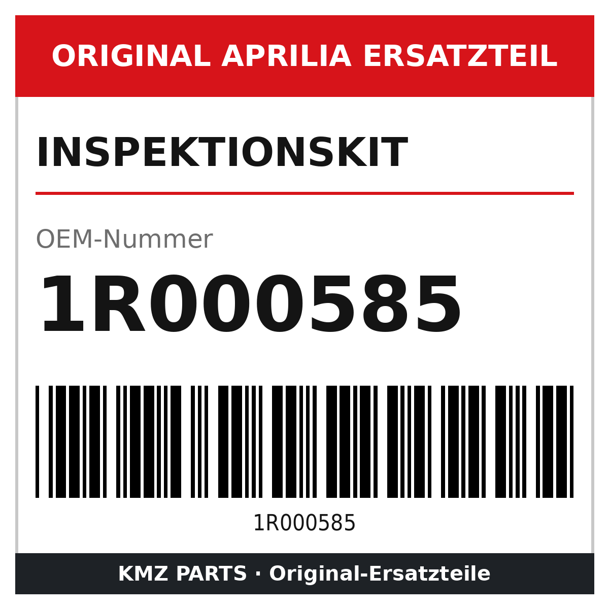 Aprilia Inspektionskit 1R000585 Original