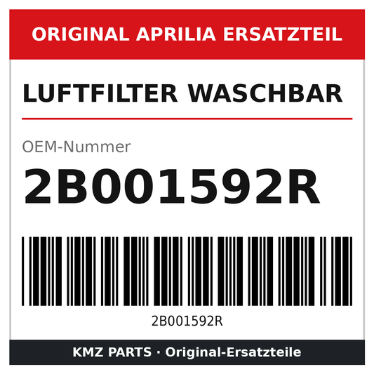 Aprilia Luftfilter 2B001592R Original