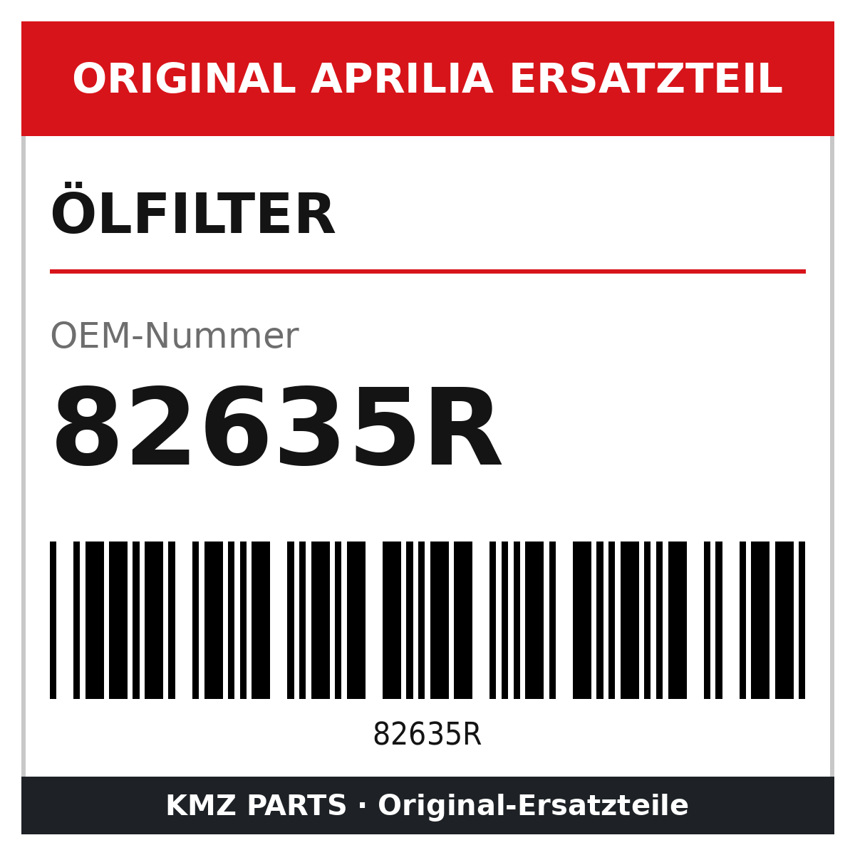 Aprilia Ölfilter 82635R Original