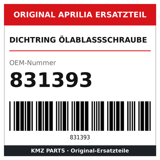 Aprilia Dichtring Ölablassschraube 831393 Original
